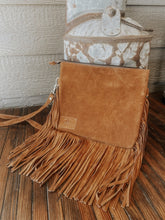 Load image into Gallery viewer, Patchwork Cowhide Fringe trim