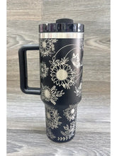 Load image into Gallery viewer, Highland Cow Stainless Steel Tumbler Black