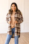 Load image into Gallery viewer, Toasty Timber Flannel Dress