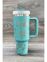 Load image into Gallery viewer, Western Cowboy Stainless Steel Tumbler Turquoise