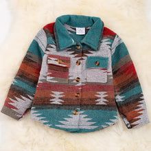 Load image into Gallery viewer, Aztec Button Up Shacket