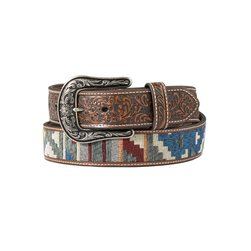 Angel Ranch Belt with Southwestern Fabric Multicolored