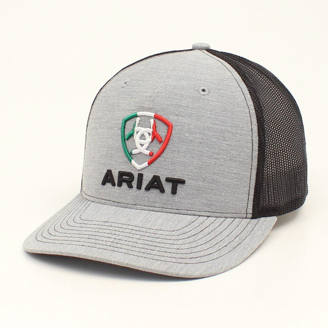 Ariat Men's Snapback Mexico Flag Grey