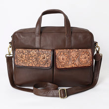 Load image into Gallery viewer, Montana West Genuine Oil Calf Leather Messenger Bag/ Laptop Briefcase