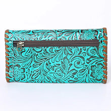 Load image into Gallery viewer, Floral Turquoise Wallet