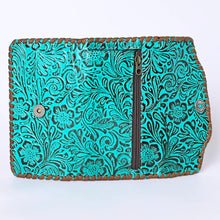 Load image into Gallery viewer, Floral Turquoise Wallet