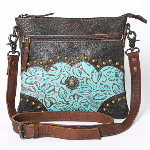 Turquoise Floral Crossbody