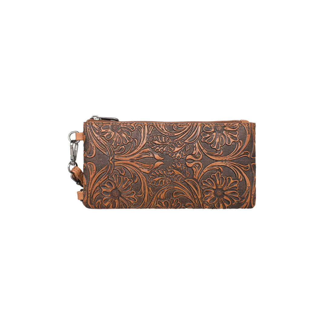 Montana West Tooled Collection Phone Wristlet/Crossbody