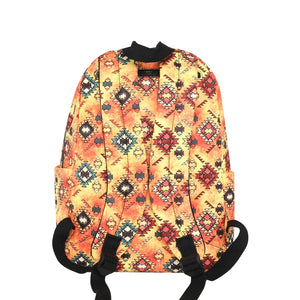 Yellow Aztec Print Backpack