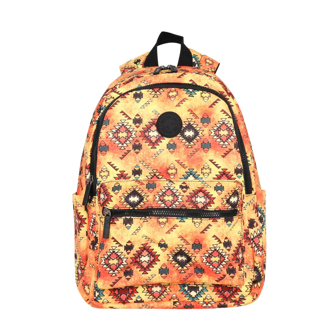 Yellow Aztec Print Backpack