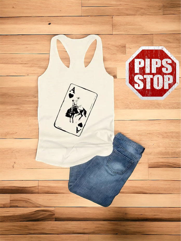 Cowboy Playing Card Tank top