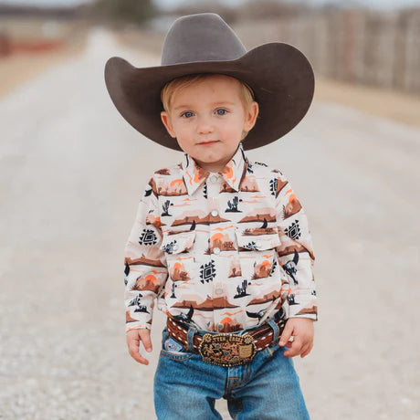 Desert Sky Long Sleeve Pearl Snap Shirt