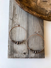 Load image into Gallery viewer, Navajo Bead Hoop Earrings