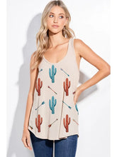 Load image into Gallery viewer, Cactus Taupe Tank