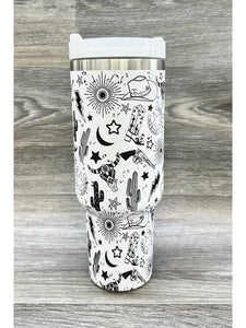 Western Stainless Steel Tumbler White