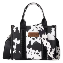 Load image into Gallery viewer, Cow Print Concealed Carry Tote/Crossbody