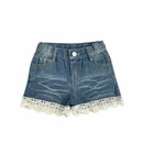 Denim Lace Shorts