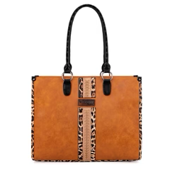 Wrangler Leopard Print Concealed Carry Tote